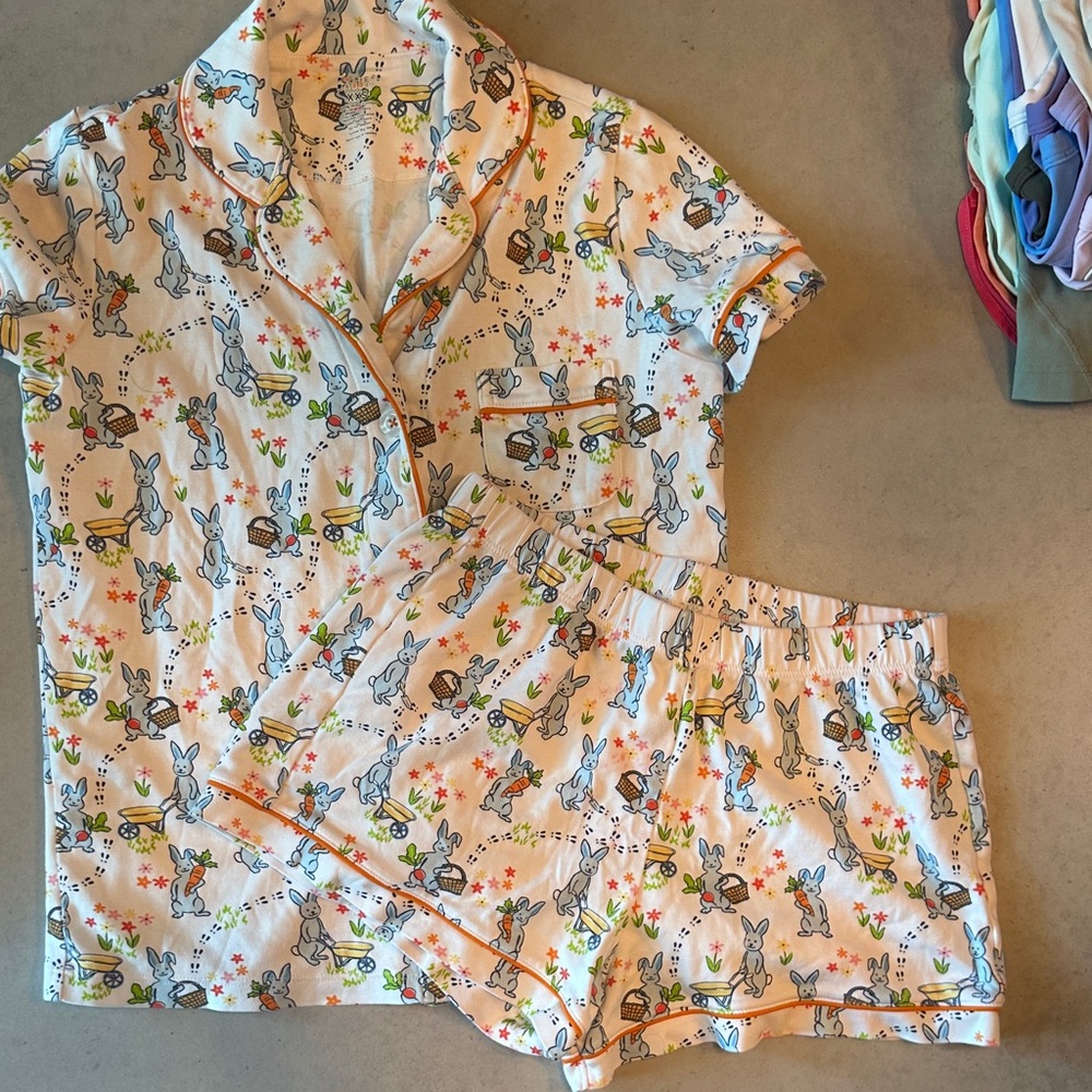 Roller Rabbit Easter Bunny Pajama XXS